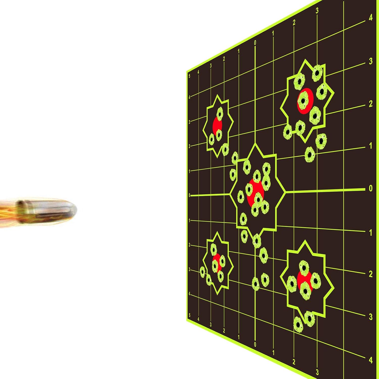 JingZhouYang - Reusable Splash Shooting Target, 10 x 10inch self-Adhesive Fluorescent Yellow Aiming Target for Indoor and Outdoor Shooting ranges : Sports & Outdoors