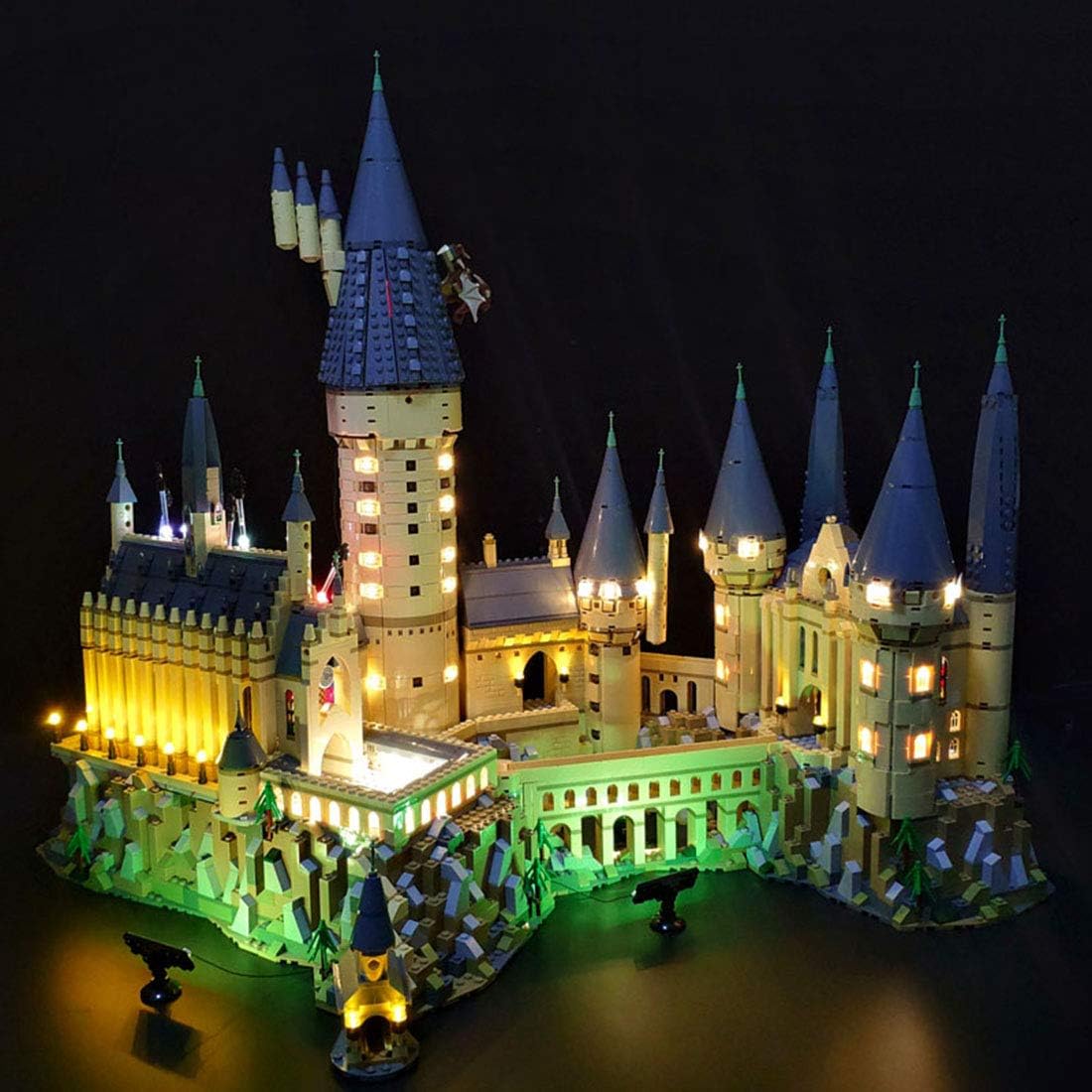 Rolanli USB LED Light Building Block Accessory Modified Kit for LEGO Harry Potter Castle 71043 (No LEGO Kit)- Brick Shine