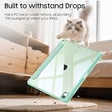 FINTIE Hybrid Case for iPad Air 11 M4/M3/M2 Green with Pencil Holder & Stand view 7