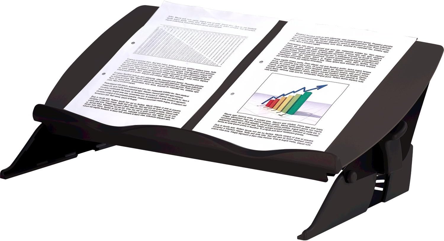 Fellowes Easy Glide Writing & Document Holder / Slope, Noir/Gris, Standard - Image 5