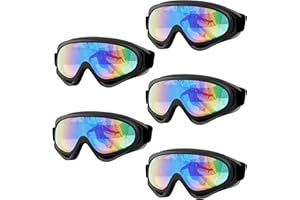 ORANZI 5 Pack Ski Goggles, Snowboard Snow Goggles for Men Women Kids Adult Youth, UV Protection Anti-fog Motorcycle Goggles