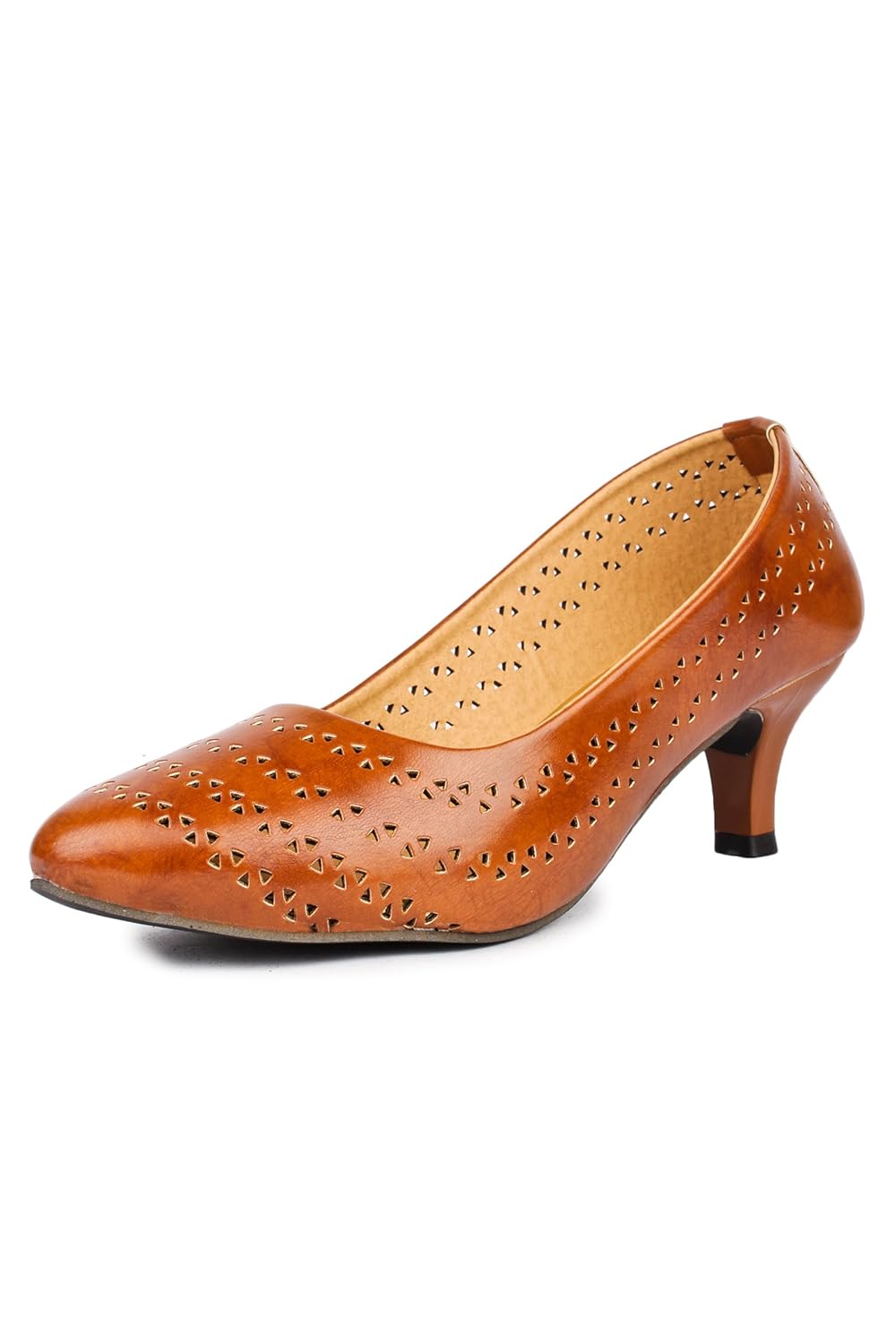 do bhai women's synthetic bellies - brown