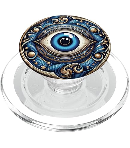 PopSocket 'Don't Touch My Phone' Mit Evil Eye - Ausziehbarer Handygriff & Ständer Mit Wechselbarem Top