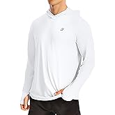 Roadbox UPF 50+ Fishing Shirts for Men, Long Sleeve UV Protection Sun Hoodie, Swim Rash Guard for Hiking Running Workout