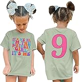 Blithestars Its Me Hi Im The Birthday Girl Its Me Birthday Girl Shirt Kids Bday Party Tshirt Short Sleeve Summer Outfit 6-12Y