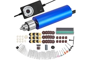 Winartton Electric Resin Polishing Kit - 110 Accessories, Rotary Tool for Resin Casting Molds, Carving, Drilling, Sanding, Polishing, Jewelry Making