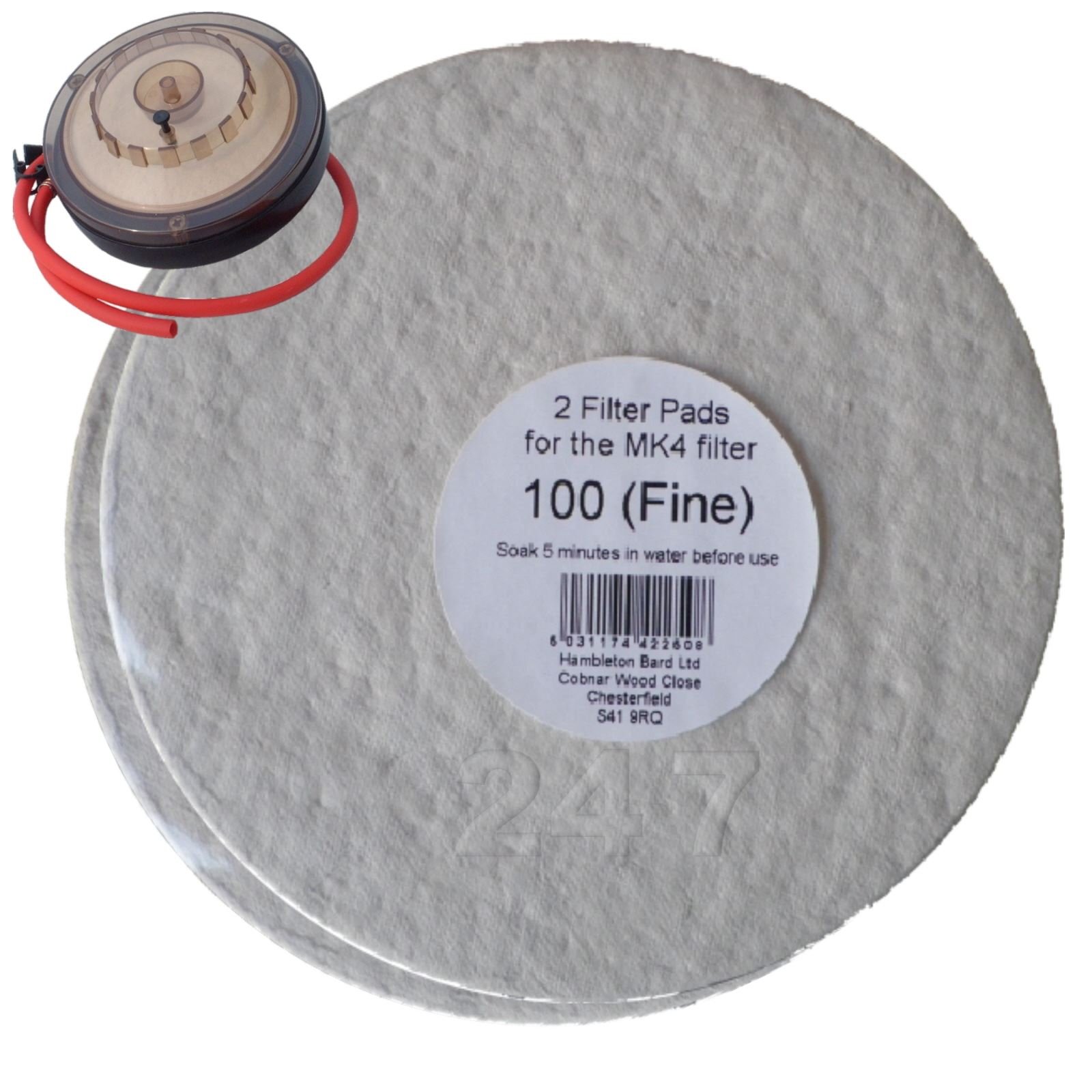Filter Pads 100 Fine 2X Pack for The Better Brew MK4 Wine Filter Homebrew