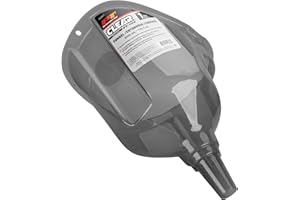 Performance Tool W4051 Clear View Easy-Fill Funnel - 1 Gallon, Transparent, Splash-Resistant Guard, Mesh Filter
