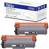 TN630 Black Toner Cartridge Replacement for Brother TN 630 TN-630 Toner for HL-L2300D HL-L2305W HL-L2320D HL-L2360DW HL-L2380DW MFC-L2680W MFC-L2700DW MFC-L2720DW DCP-L2540DW Printer - 2 Pack
