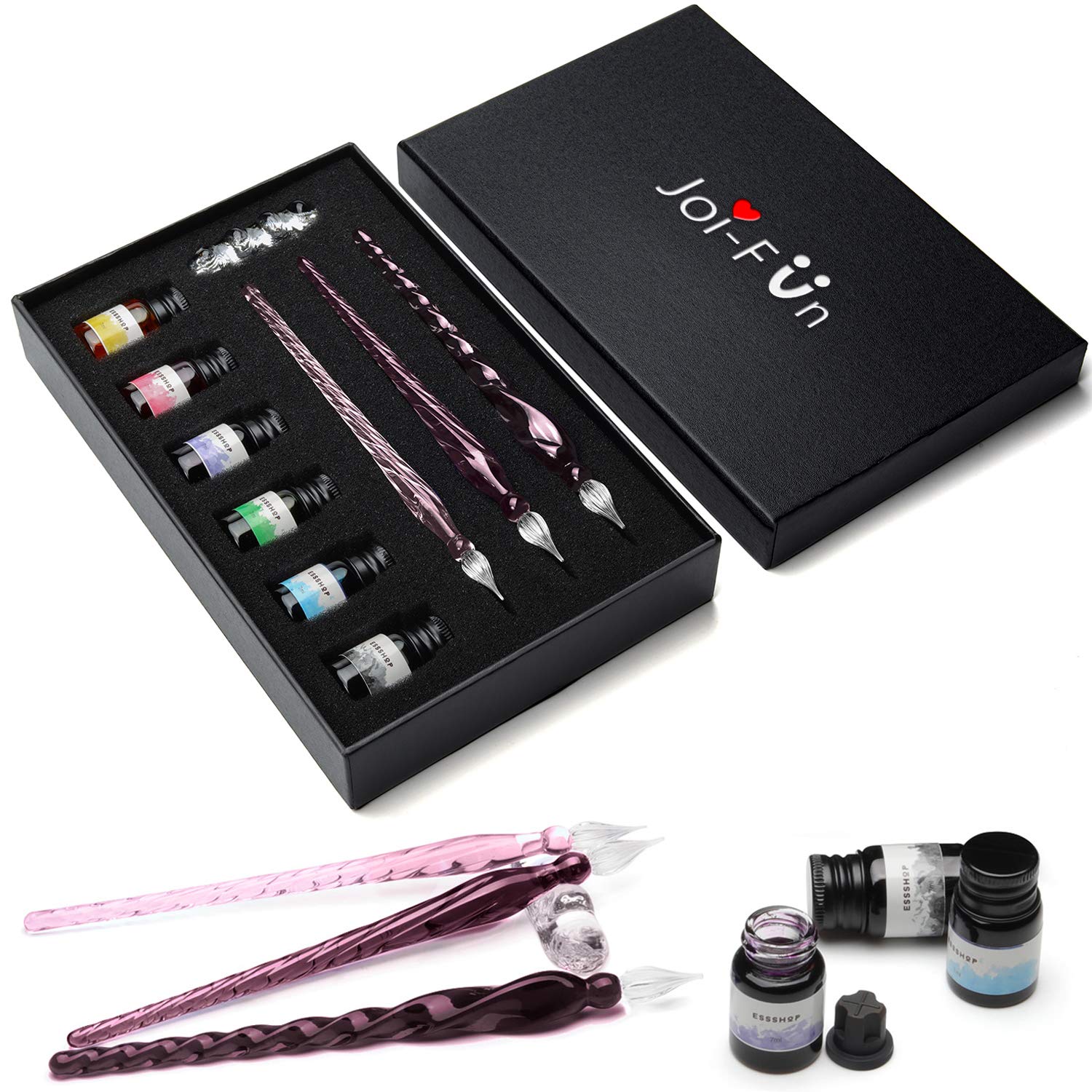 Joi-Fun Glass Dip Pen and Ink Set, Glass