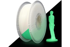 Likesilk PLA F Glow Green in The Dark Filament 1.75mm, 3D Printing PLA F Filament 1.75mm Dimensional Accuracy +/- 0.02 mm, 1KG Spool Absorbed Light Source Glows in The Dark