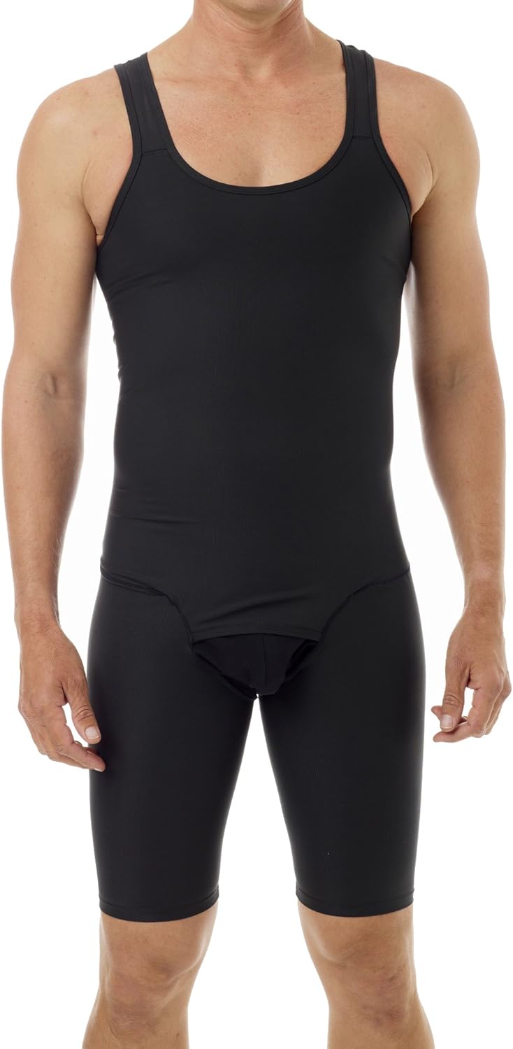 Underworks Mens Compression Bodysuit Shaper Girdle for