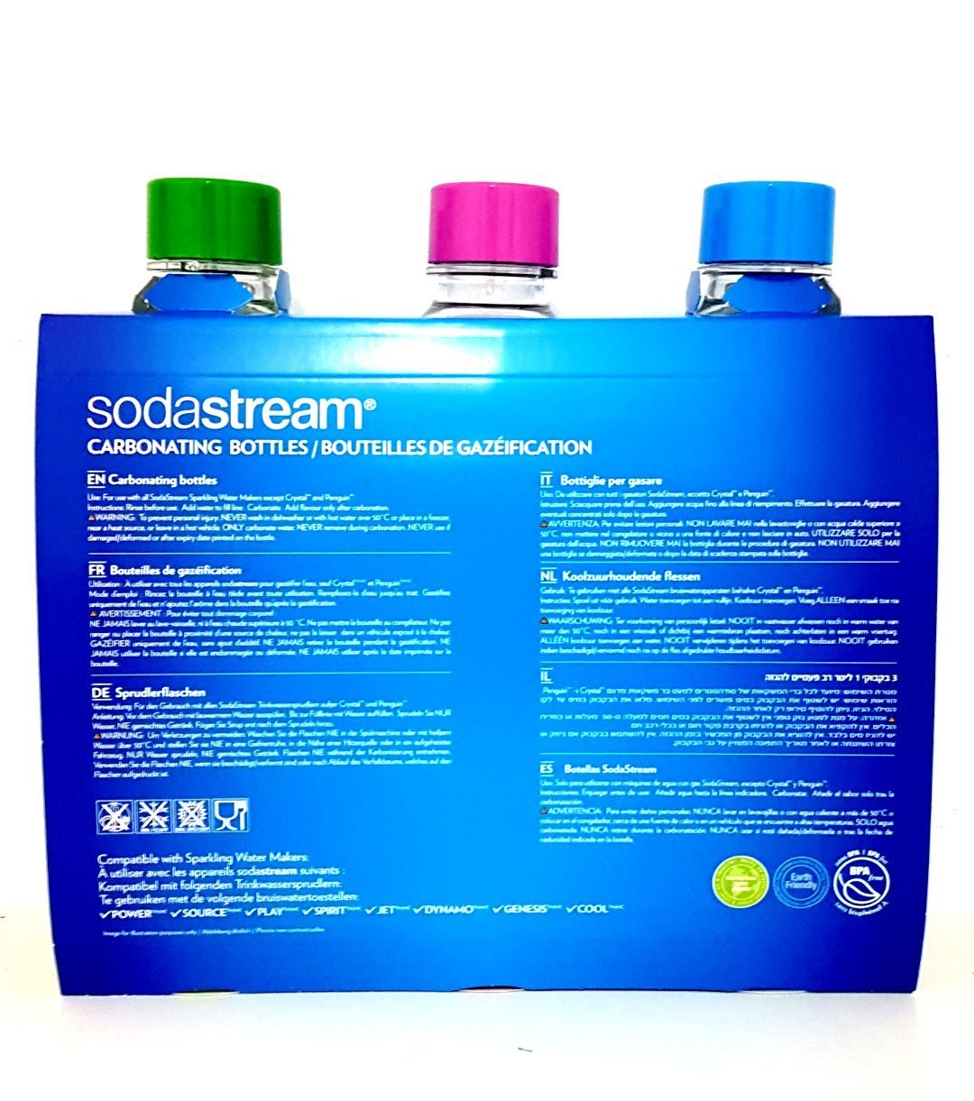 Original Sodastream Three Pack 1 Liter Carbonating Bottles Lasts 2 years 768505623451 eBay