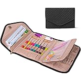 MYBAGZING Crochet Hook Case - Foldable Organizer - Knitting & Crochet Supplies Holder