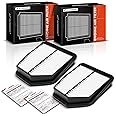 A-Premium 2-PC Engine Air Filter Compatible with Suzuki Grand Vitara 2009 2010 2011 2012 2013, 2.4L 3.2L, Replace# 13780-78K00, 1378078K00