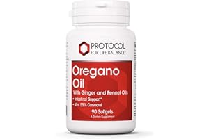 PROTOCOL FOR LIFE BALANCE - Oregano Oil - with Ginger and Fennel Oil, Helps Provide Intestinal Support, Immune System Function - 90 Softgels