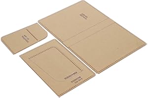 ACOGEDO 3Pcs Acrylic Template Card Bag DIY Passport Holder Leather Pattern Wallet Craft Tools a Special for Templa Acrylic Te