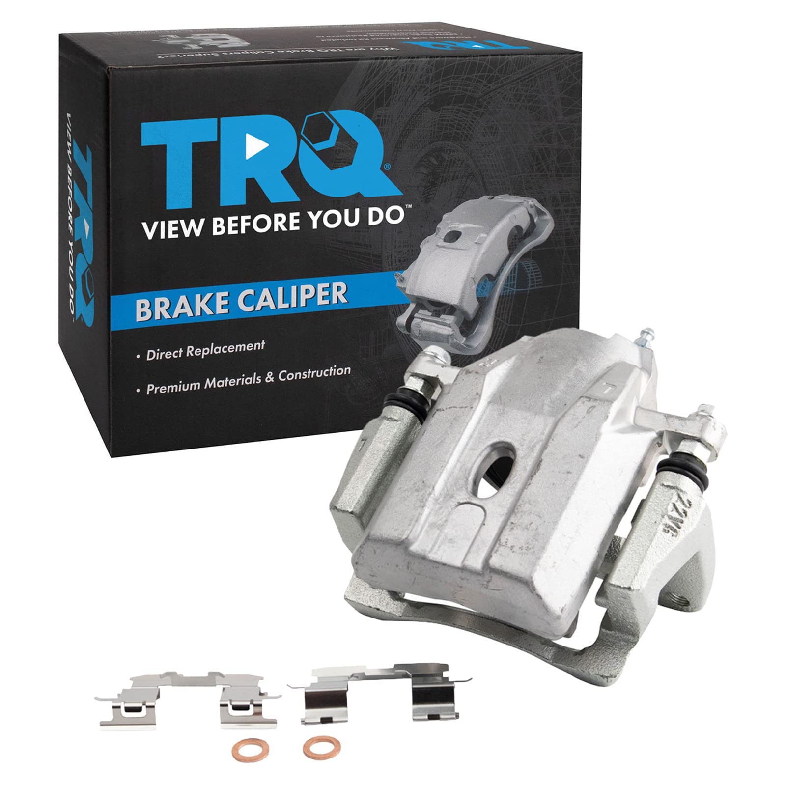 trq front left brake caliper w/bracket drivers side compatible with 2004-2009 toyota prius