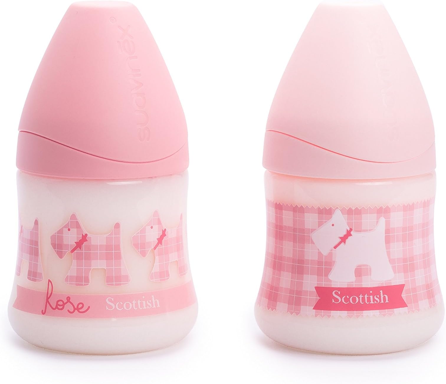 Suavinex 3800169 Wide Neck Bottle PP 150 ml Includes Anatomical Silicone Teat Size S1 M Pink