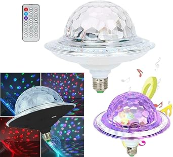 Proyector lámpara caja Bluetooth LED RGB altavoz discoteca e27 ...