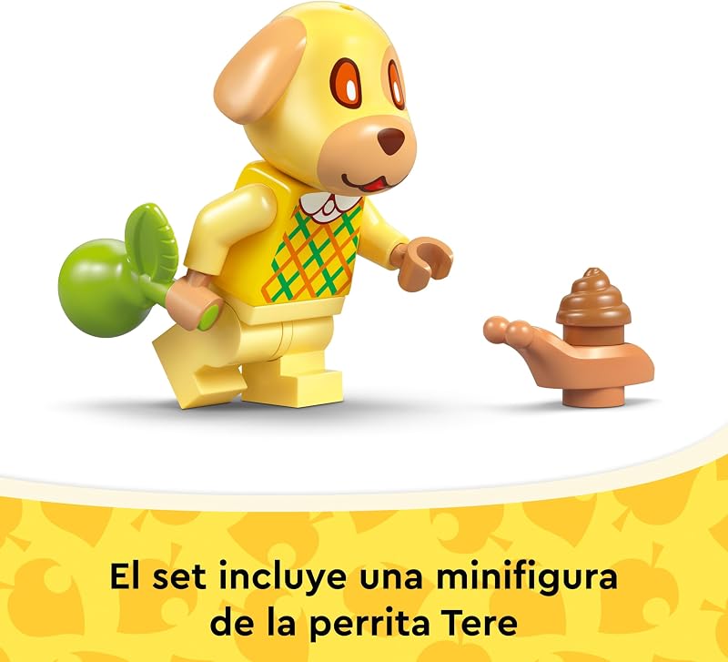 Animal Crossing El Acogedor hogar de Tere - Minifigura de Perrita, Piano de Juguete, Mesa de Picnic y Comida - Regalo Gamer para Niñas y Niños de 6+ Años Fans del Videojuego 77058 — foto 7 de 8