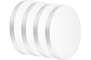 uxcell 4Pcs Aluminum Disc, 2"(50mm) Diameter 0.24"(6mm) Thickness 5052 Aluminum Circle Plates Round Sheets for Metal Stamping