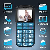 ukuu Big Button Mobile Phone for Elderly – SOS Button, 14mm Keys, 108dB view 6