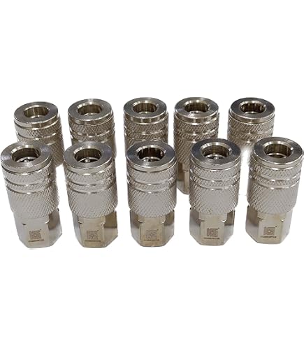 Steel Pneumatic Tool Rafter Hook Hanger – 4-Piece With 1/4" Swivel Fitting, Rust-Resistant Adjustable Organizer For Air Nailers