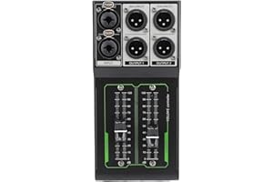 Asixxsix Passive Volume Controller, 1 Input 2 Output, Aluminum Alloy, RCA/Auxiliary, Stereo, Bookshelf, Unisex, for Live/Stud