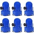 Trampoline Pole Caps,Trampoline Net Pole Caps,Trampoline Enclosure Pole Caps with Screw-in Bolts,Diameter 1.5 Inch, Set of 6