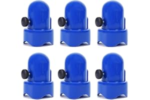 YOBLINK Trampoline Pole Caps,Trampoline Net Pole Caps,Trampoline Enclosure Pole Caps with Screw-in Bolts,Diameter 1.5 Inch, Set of 6