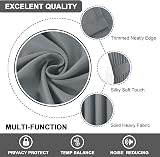 H.Versailtex Blackout Curtains 2 Panels 46x72 Room Darkening Frost Grey view 8