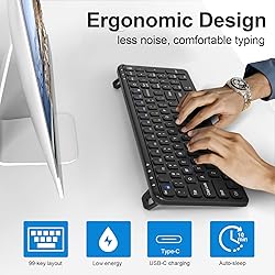 YORUNOHOSHI Compact Wireless Bluetooth Keyboard