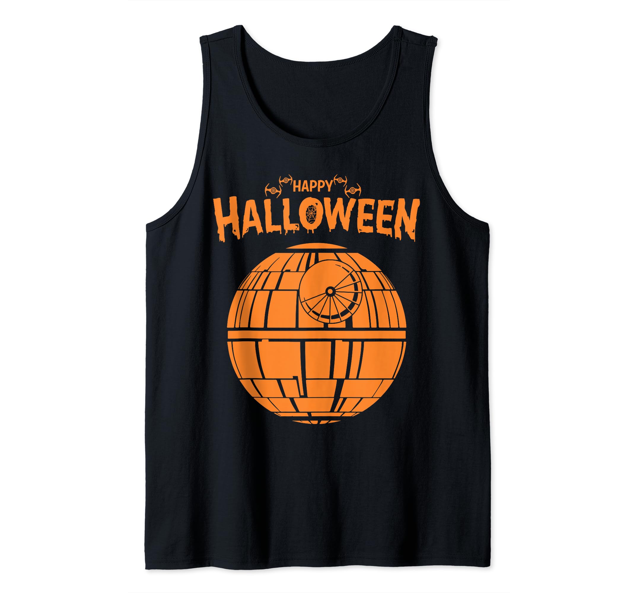 Star Wars Death Star Happy Halloween Tank Top
