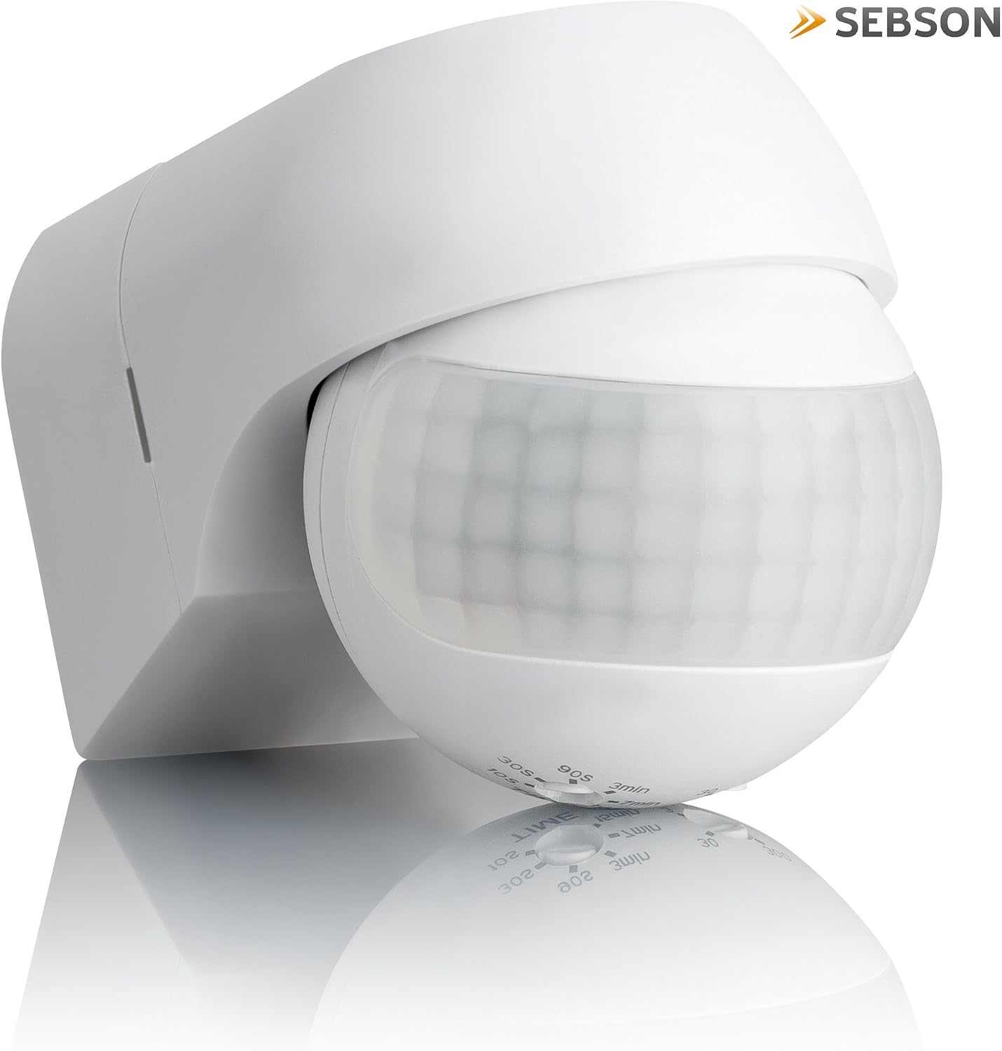 SEBSON 2x PIR Sensor Outdoor IP44, Wall Mounted, Infrared Motion Sensor, LED suitable, Range max. 12m/180°, swivelling - Image 3