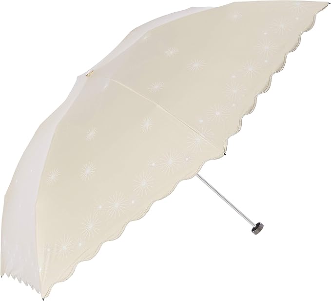 Amazon ムーンバット Moonbat ムーンバット Kokoti ココチ パラソル 日傘 晴雨兼用 雨傘 折りたたみ傘 無地 花火 シンプル オシャレ かわいい レディース プレゼント 遮熱 遮光 Uv遮蔽 カーボン骨 軽量 超撥水 ベージュ 22 353 02 ベージュ 親骨の長さ