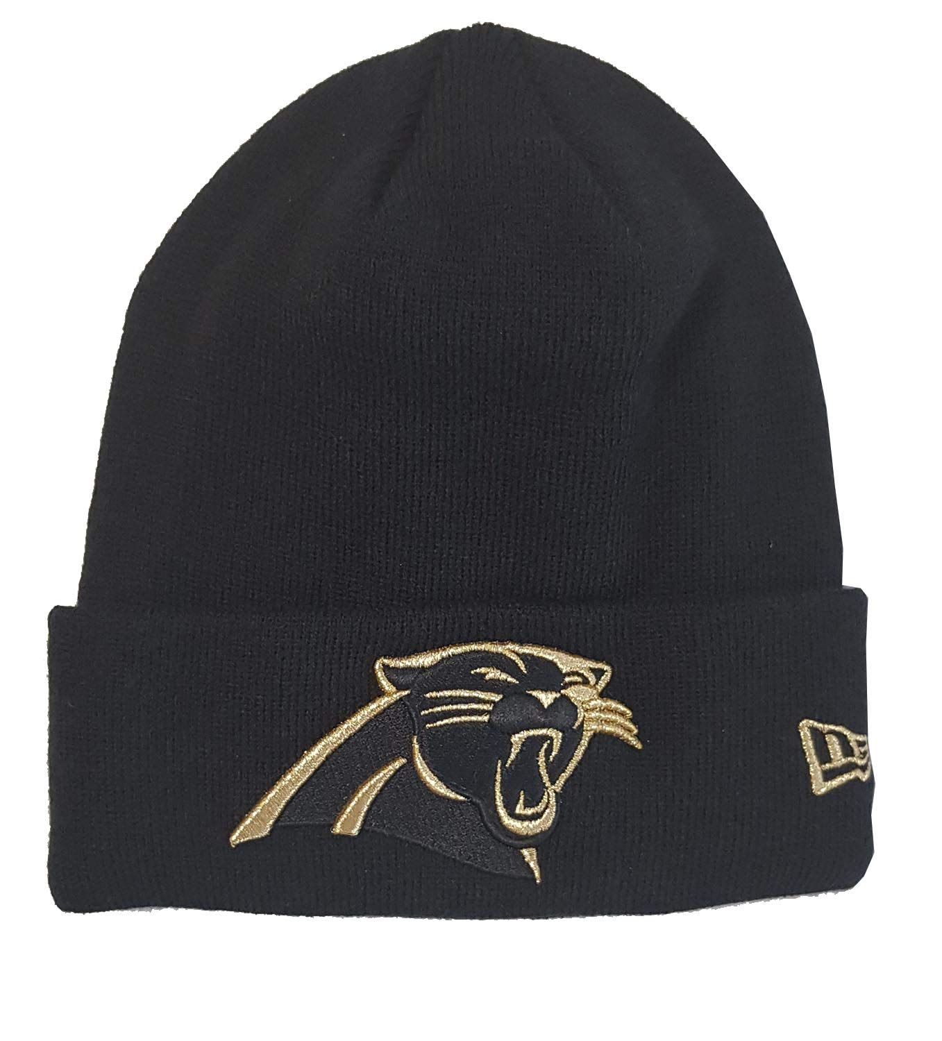 New Era Carolina Panthers Beanie NFL Essential Metallic Logo Black - One-Size