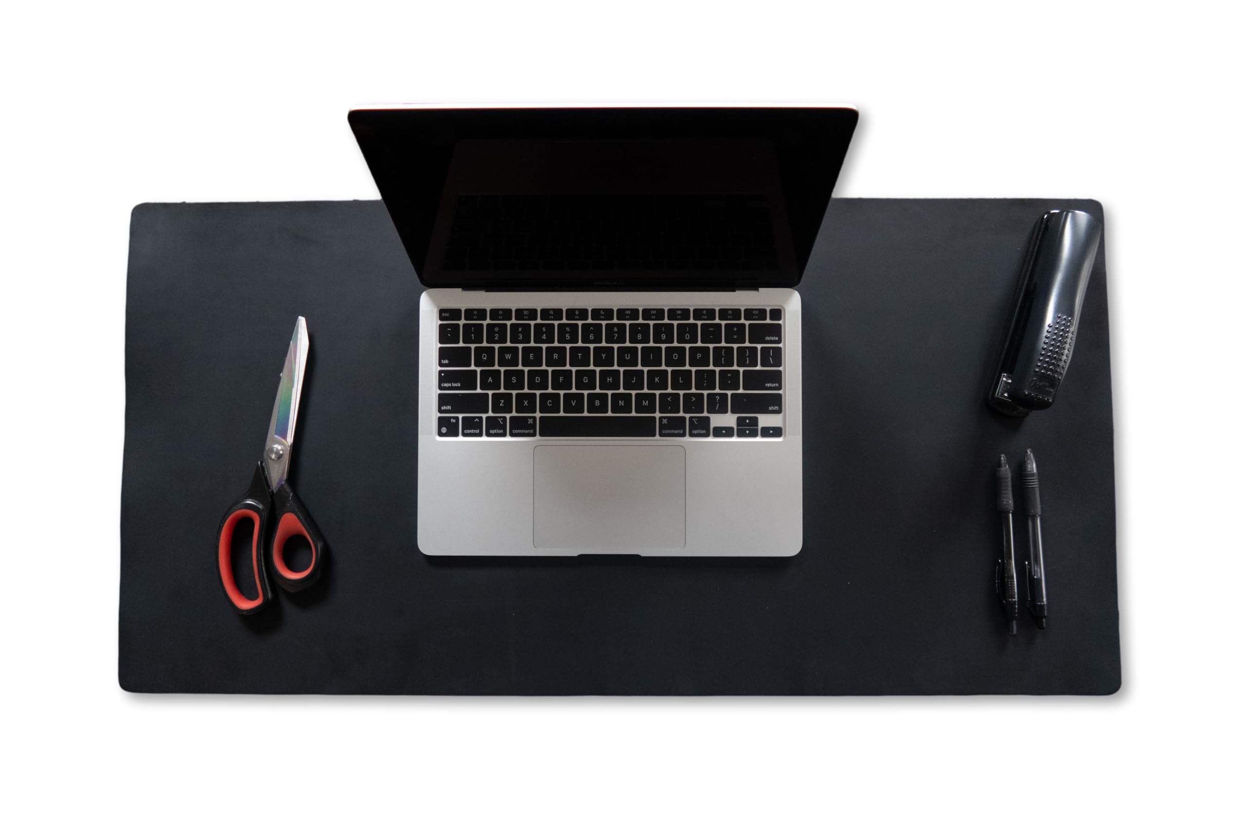 Photo 1 of Genuine Leather Desk Pad, Office Desk Mat, Large Desk Blotter, Desk Protector, and Mouse Pad – 31.5" x 15.75" (1.8-2.0 mm) Black, Waterproof, Premium Quality for Desk Surface Protection and Comfort