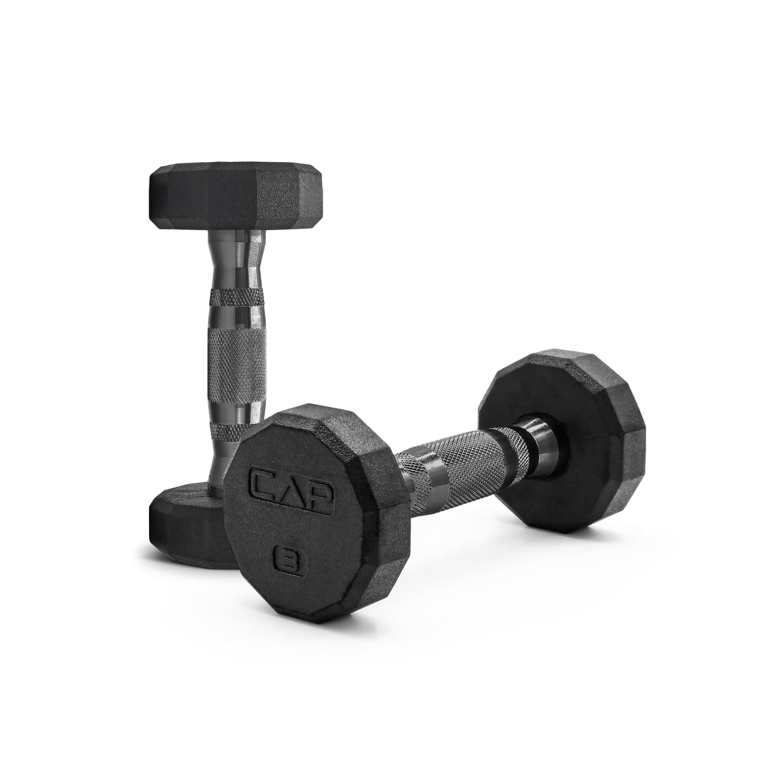 Photo 1 of ***SIMILAR ITEM***CAP Barbell 12-Sided Coated Dumbbell with Black Handle, Pair, 3 LB