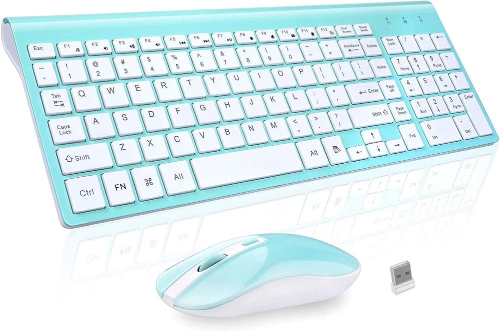 Cimetech Wireless Keyboard Mouse Combo 2.4G Ultra Slim Silent USB Receiver