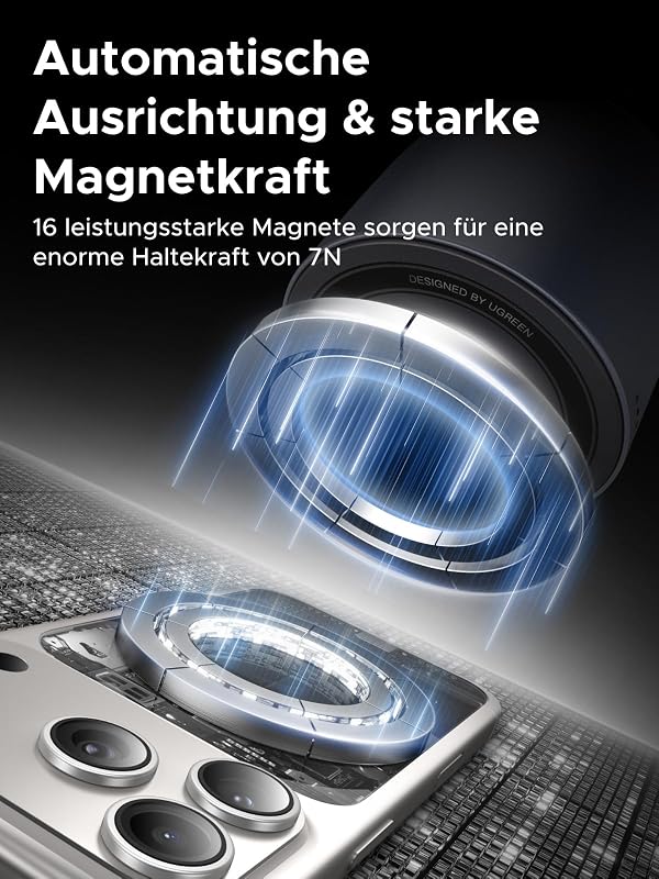 Zapix 2-in-1 Qi2 25W Magnetisches Kabelloses Ladegerät, zertifiziert