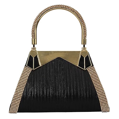 Bagaholics Party Ethnic Clutch Traditional Diamond Studded Clutches with Magnetic Closure Ladies Purse Gift for women