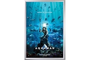 SnapeZo Poster Frame 24x36 Inches, Silver 1.2 Inch Aluminum Profile, Front-Loading Snap Frame, Wall Mounting, Premium Series