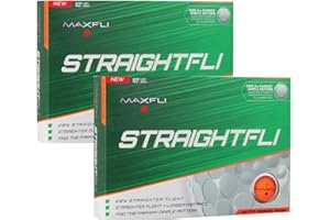 Maxfli StraightFli Golf Balls - Longer Straight Flight Distance