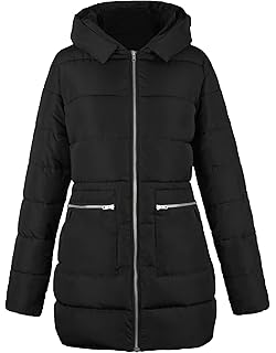 Cotton Traders Womens Quilted Detachable Hood Casual Padded Jacket