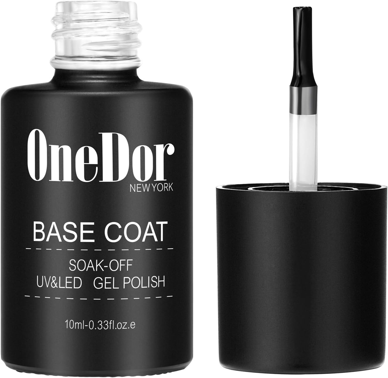 OneDor Gel Top Coat & Base Coat Soak Off Polish Set Kit, UV Led Cured Required (No Wipe Top Coat & Base Coat): Health & Personal Care