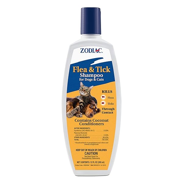 ZODIAC FLEA & TICK SHAMPOO FOR DOGS &...