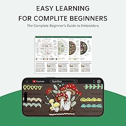 CYANFOUR 4 Stage Beginners Embroidery Kit for