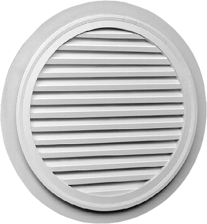 32 W X 32 H Round Louver With 2 Trim Decorative Gable Vents