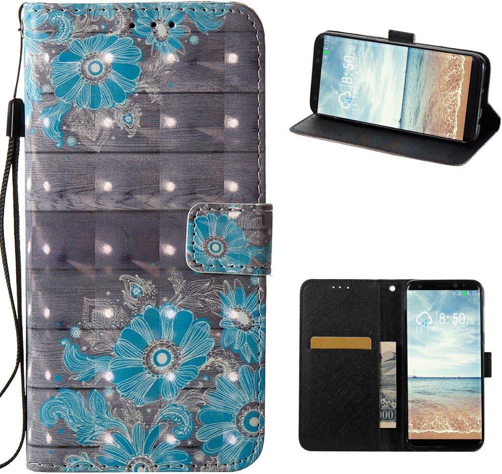 Galaxy S8 Plus Flip Case, Samsung Galaxy S8 Plus Leather Wallet Case, Rosa Schleife PU Leather Color Painting Magnetic Flip Folio Protective Shell Skin Cases Covers for Samsung Galaxy S8 Plus (6.2")